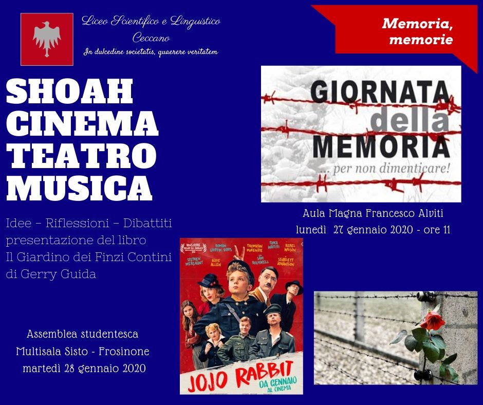 Per Non Dimenticare Giornata Della Memoria 2020 Liceo Ceccano
